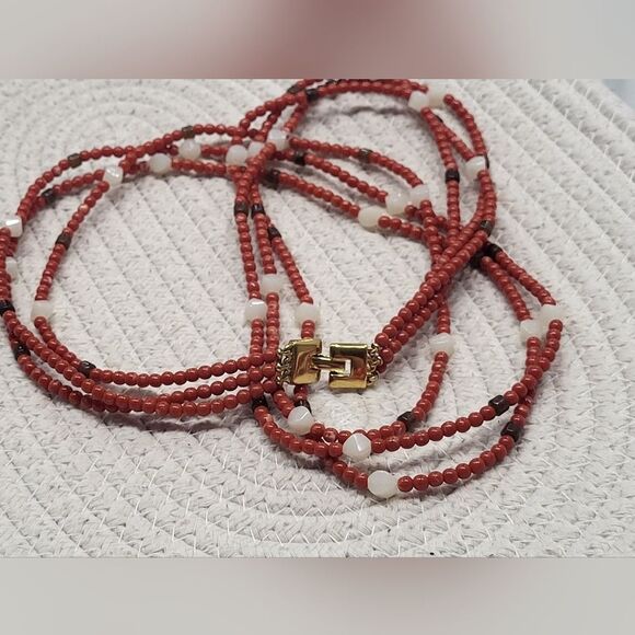 Monet beaded tripple stranded long necklace - Picture 10 of 10